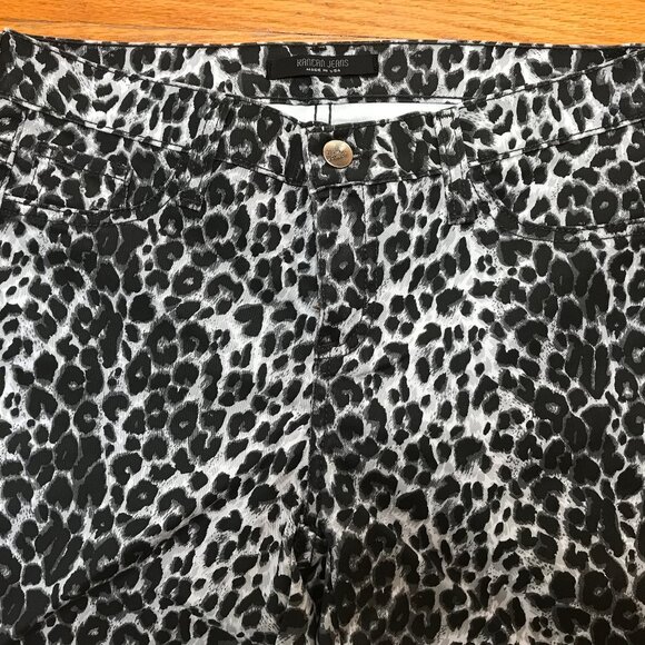Bettie on the Prowl Snow Leopard Punk Goth Cotton Pants - Picture 5 of 9